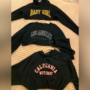 3 Cropped Sweater Bundle - Size S (Worn Once)